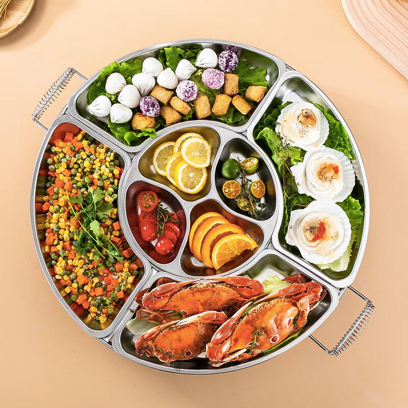 Fünf-Fächer-Festmahl-Plattensystem aus 304 Edelstahl