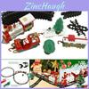Colorful Electric Led Musical Train With Track Set Perfect For Festive Home Decor
