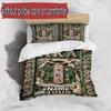 3pcs Duvet Cover Set (1*Duvet Cover + 2*Pillowcase, Without Core), Custom Name Alpha Kappa Alpha Pattern Bedding Set, Home Bedroom Decor Gift