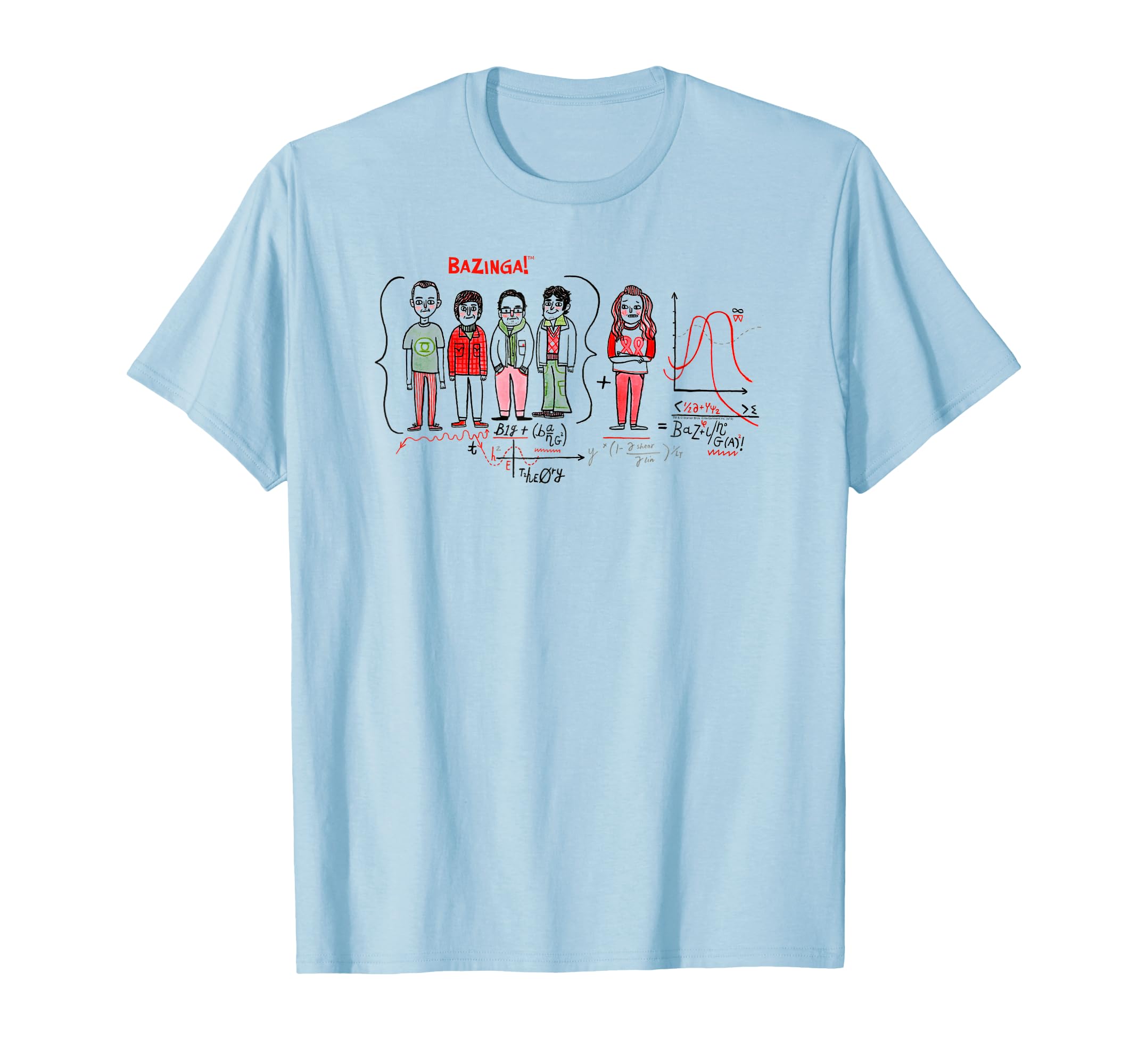 Big Bang Theory Bazinga Equation T-shirt