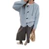 Corner buckle thickened thick thread sweater jacket women's short autumn and winter 1011 new small knitted cardigan top