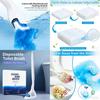 Modern Minimalist Disposable Toilet Brush Set With Cleaning Liquid For Home Bathroom Cleaning Supplies