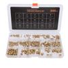 345PCS Set Threaded Inserts M2 M2.5 M3 M5 M6 Brass Female Thread Nuts Inserts with Box for 3D Printi