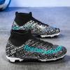 Fußballschuhe 31-48 Unisex Fußballschuhe Hohe Qualität Große Größe Leder Hochelastische Sockenöffnung Kunstrasen Stollen Fußball Trainingsschuhe