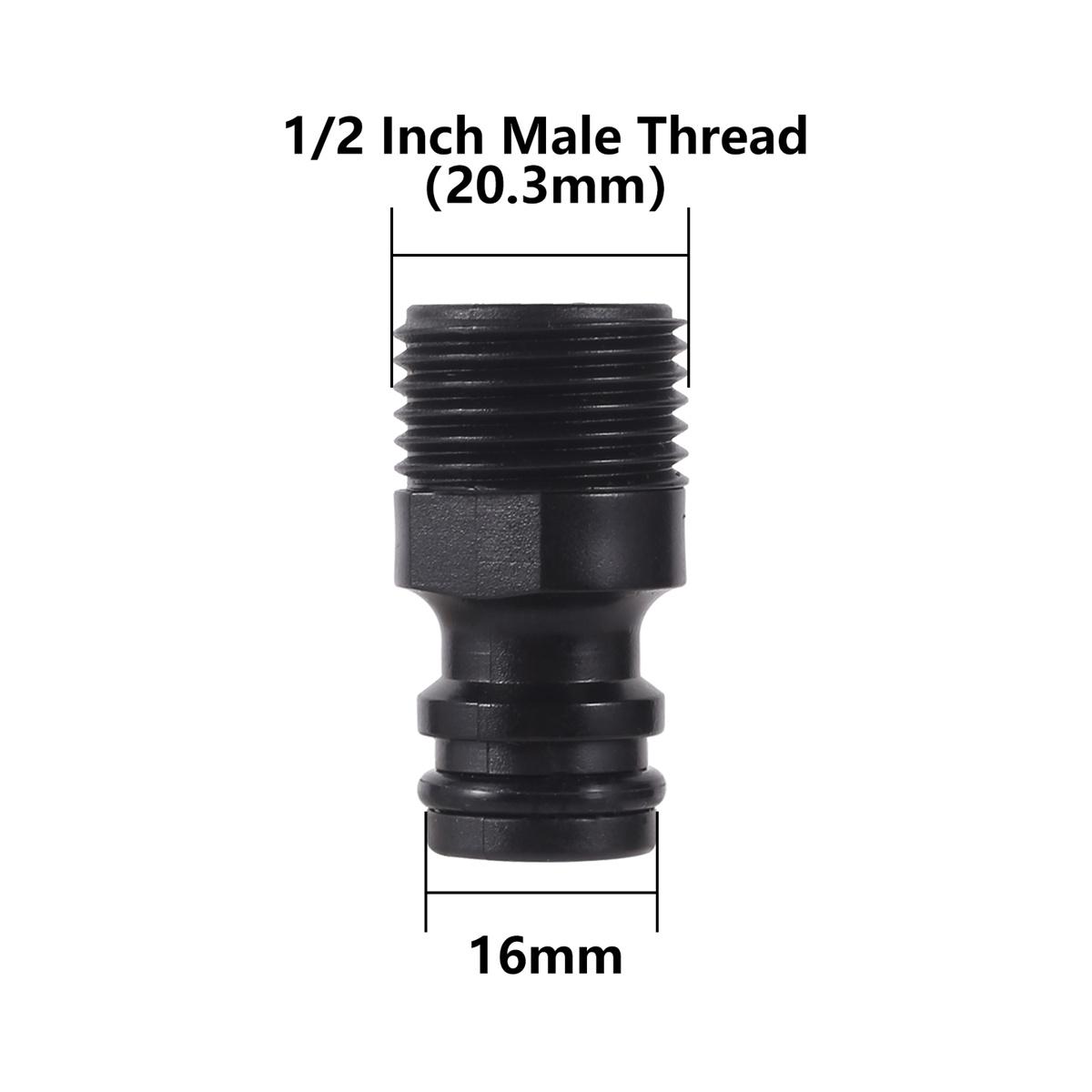 

1/2 Male Thread Tap Adapter 1.5/2m Garden Copper Core Hose Water Hose Quick Pipe Connector Fitting Irrigation System Accessory 1I2 inch