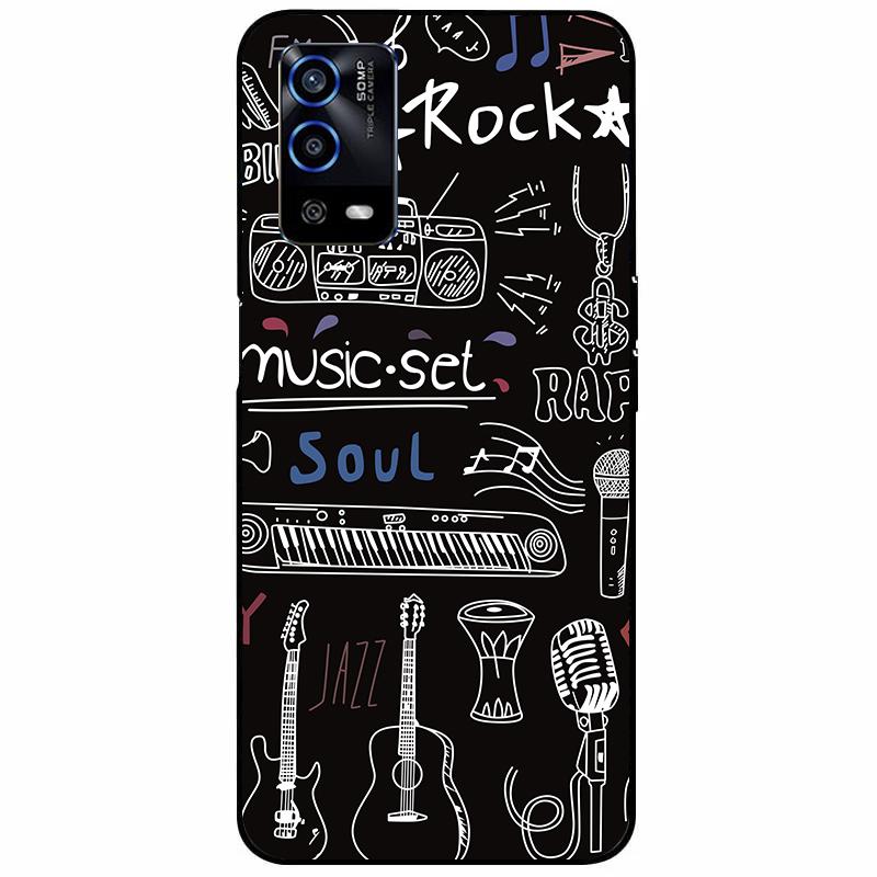 For Oppo A55 4G Case 6.51'' Soft Silicone Protective Marble Phone Cover for Oppo A55 Case TPU Funda For OPPOA55 A 55 CPH2325 Bag