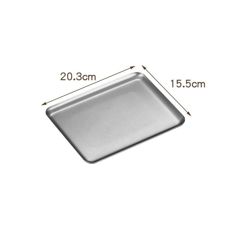 Sølv Gull Serveringstallerken i rustfritt stål Restaurant BBQ-spyd Sushibrett Stort, grunt brett Matoppbevaringsfat til kjøkken