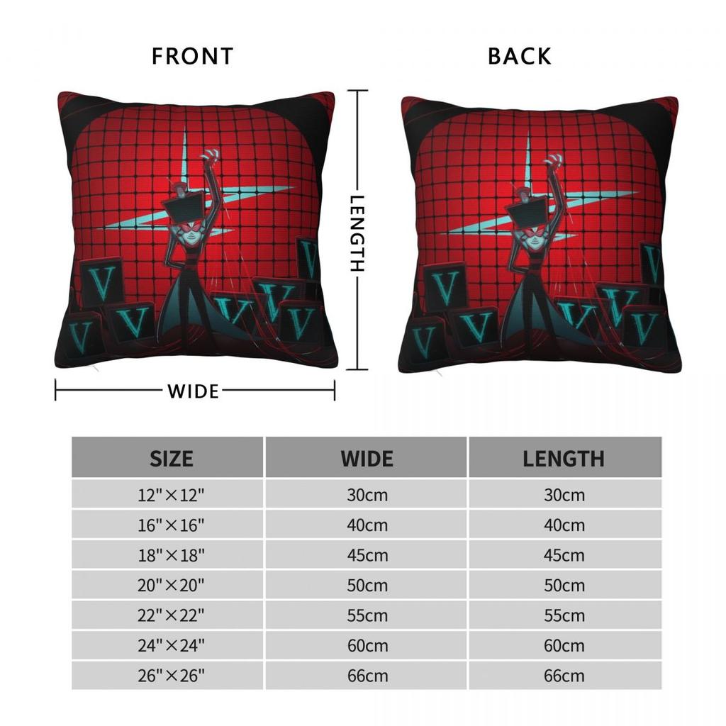 Cartoon Hazbins Hotels Vox Pillowcase Printing Fabric Cushion Cover Decor Throw Pillow Case Cover Seater Drop Shipping 40*40Cm