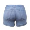 Women's Ripped Rolled Hem High-Elasticity Denim Shorts - Light & Dark Colors (2021)