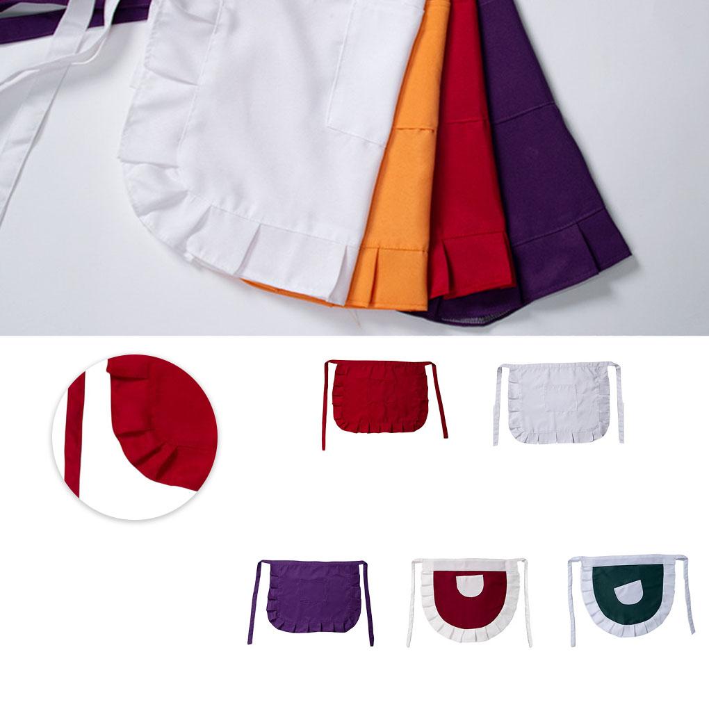 Poliesterowy Fartuch Jednokolorowy Zamiennik Urocza Koronka Kuchnia Restauracja Kawiarnia Kostium Pokojówki Fartuszki Kelnerskie