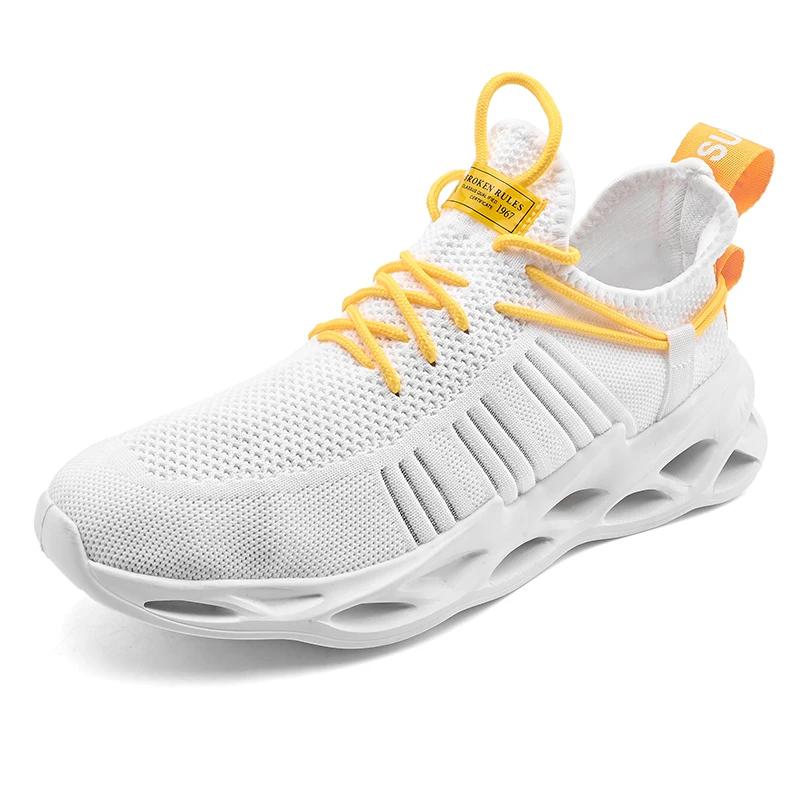 Runers Sneakers Male Chaussires Work Shoes Men Luxury Designer Trainer For Work Mesh Men's Leather Boot Good Quality Tennis Boy