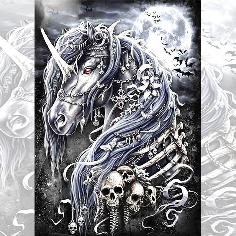 5D New Collection 2025 Diamond Embroidery Skull Legends Mosaic Art Kits Scenery Hanging Paintings Cross Stitch Gift