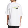 adidas Sports Lifestyle Series Minimalist Breathable Round Neck Fashion Short Sleeve T-Shirt Unisex Tops White JZ3266
