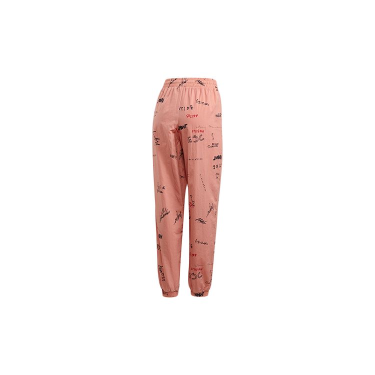 Adidas Originals Trefoil Letter Loose Woven Sports Pants Women pants Pink GD3043