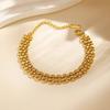Flat Mesh Bracelet Stainless Steel, Multiyaer Wide Brand Link Chain Bracelet for Women, Trendy Jewelry Gifts