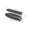 Universal Pair Aluminium Alloy + Real Carbon Fiber Car Side Body Fender Trims Decoration Sticker Decals Emblem Exterior Decorate Accessories