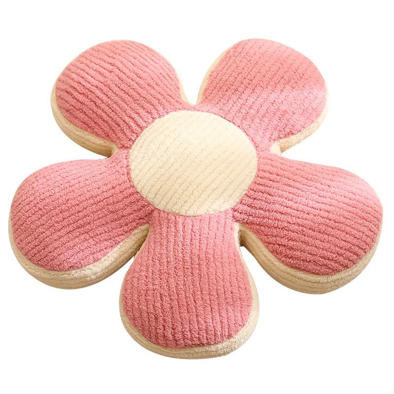 Cartoon Small Daisy Five-Petal Flower Pillow Plush Toy Petal Seat Cushion Girls Bedroom Tatami Futon Seat Cushion