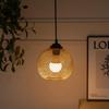 Artistic Iron Flower Net Retractable Lampshade for Home and Courtyard