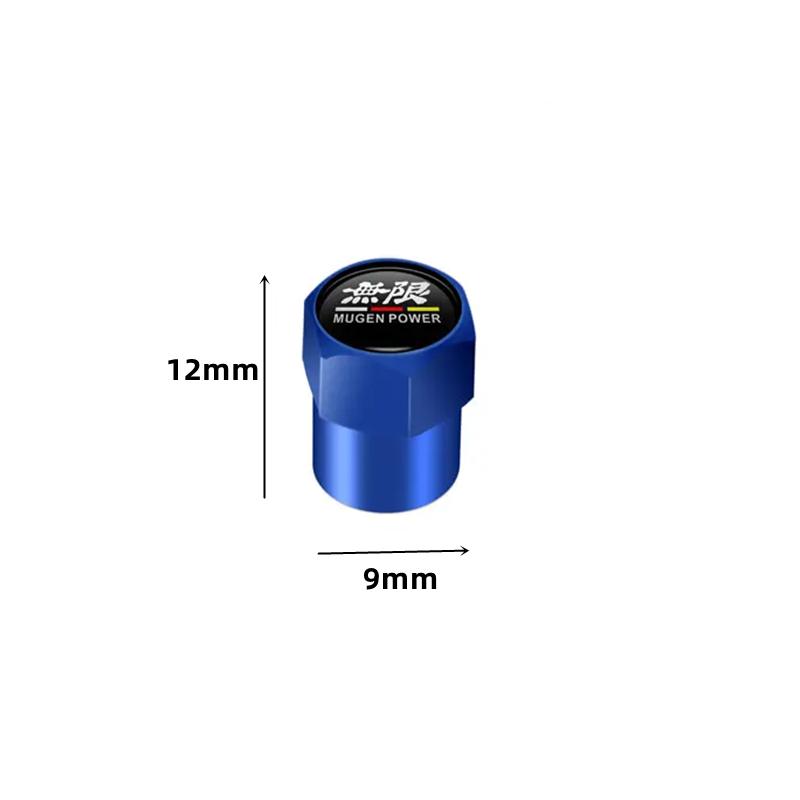 4Pcs Car Wheel Tire Valve Caps Dust Proof Covers Stem Air Caps For Honda Mugen Power Civic Accord CRV Hrv Jazz Accessories