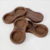 Professional Coffee Tamper Storage Base Walnut Wood Drip Filter Coffee Rack  Kitchen Gadget