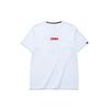 Anta Bestickter Letter Print Strick Lässiges Sport-T-Shirt Herren Oberteile Weiß 952127121-8