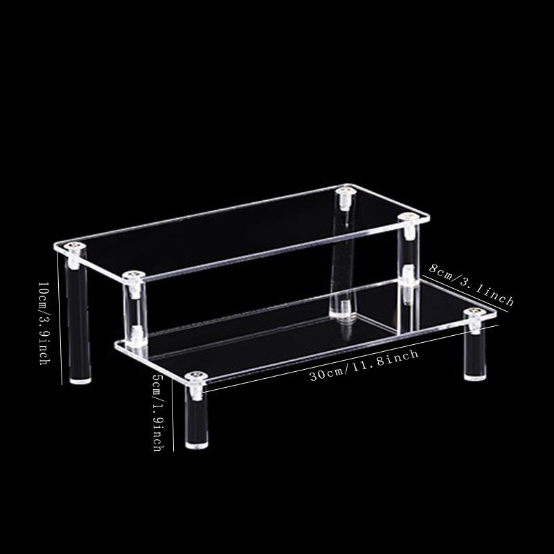 Acrylic Multi-layer Trapezoidal Display Stand for Figures & Jewelry