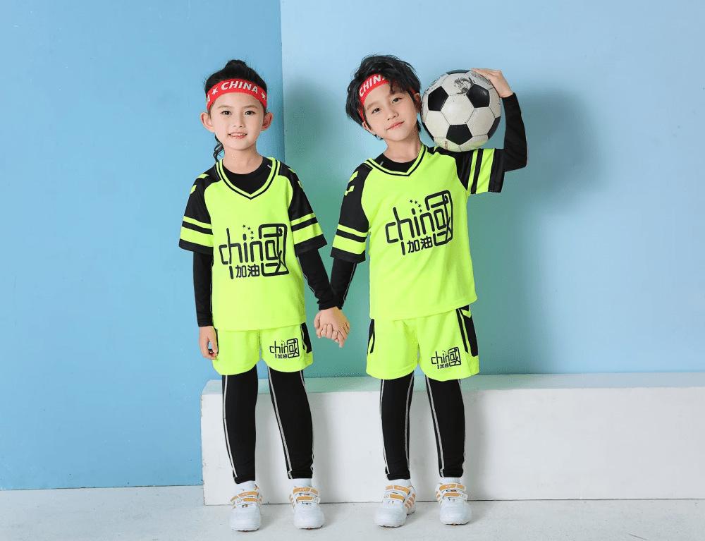 New Soccer Uniform Set Student Kids Summer Jersey College Student Training Competition Team Uniform Comfortable Jcn07
