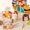 Wooden Animal Bead Threading Toy Preschool Lacing Beads Set Screen-Free