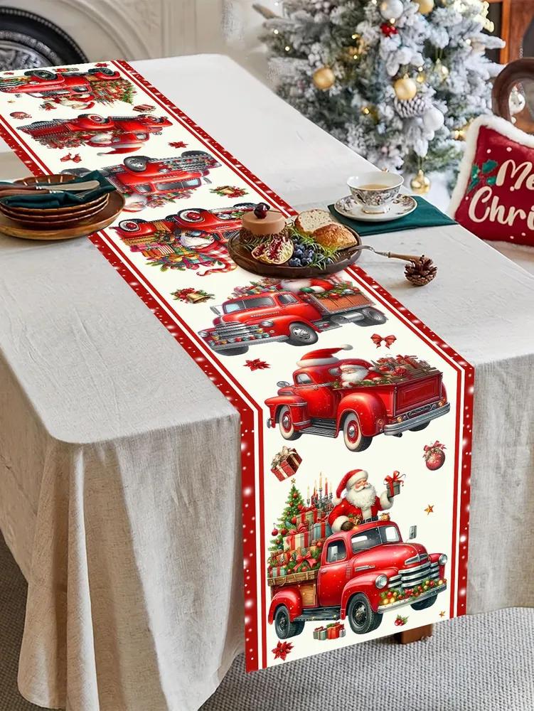 Table track 35x180 cm polyester anti-slip coating multi-colored