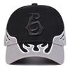 Unisex Flame Embroidery Letter Baseball Caps Spring Autumn Outdoor Adjustable Casual Hats Sunscreen Hat Sports Cap
