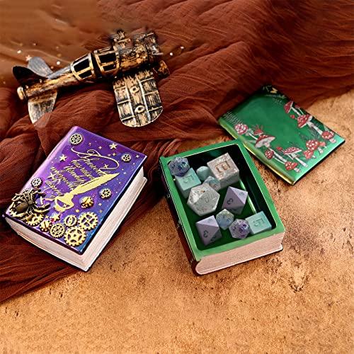 FUNSHOWCASE Treasure Chest Silicone Mold, Set of 2, Small Item Case/Storage Box with Metal Fittings, UV Resin Mold, Magic DIY Craft