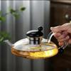 Creative Rat Tail Glass Tea Pot 700ml Heat-resistant Glass Pot with Filter Home Office Tea Kettle For Electric Pottery Stove