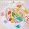 Children Color Shape Sorting Montessori Toys Geometry Sensory Shape Color Matching Puzzle Game Kids Early Education Learning Toy