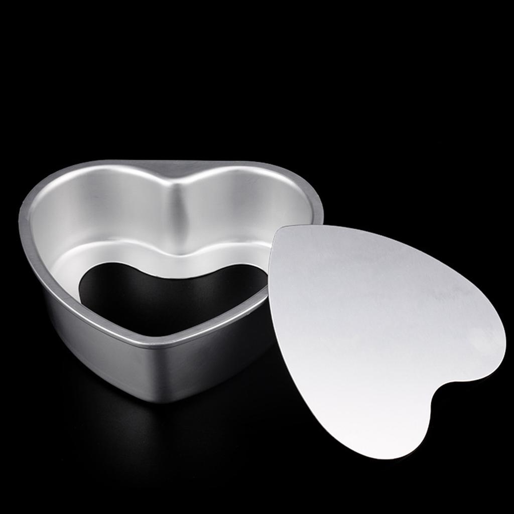 Heart Shape Cake Mould 3/6/5 inches Easy to Release Aluminum Alloy Mould for Making Pancake Cookies Use