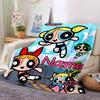 Custom Name Powerpuff Girls Adventure Flannel Blanket for Super Soft Cute Comfort Blanket for Travel Bedding Couch Sofa Blanket