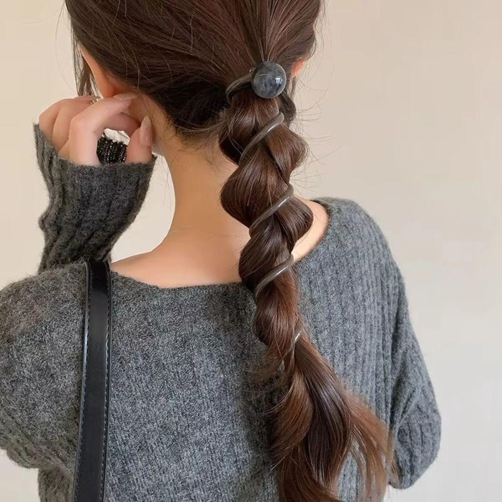 Straight Elastic Headband Simple Hair Rope New Ponytial Holder Hair Tie For Women Girls