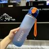 700ML Sports Water Bottle Scale Marked Drop Resistant Drink Cup For Sport Outdoor Plastic Drink Bottle Large Capacity Leakproof