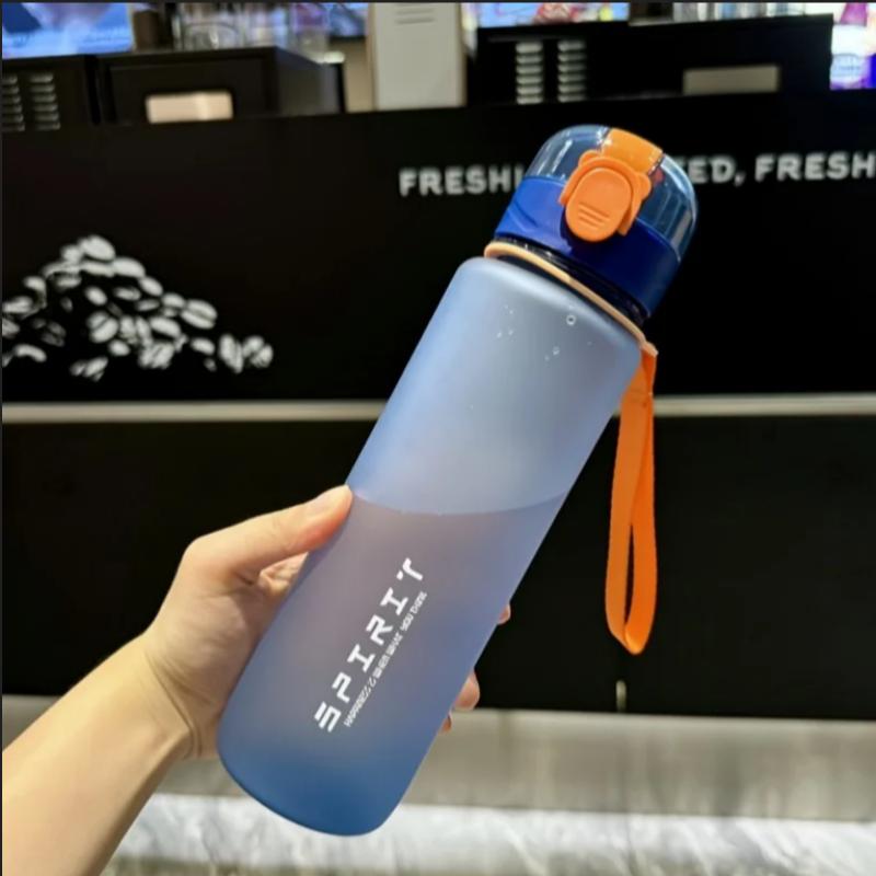 700ML Sports Water Bottle Scale Marked Drop Resistant Drink Cup For Sport Outdoor Plastic Drink Bottle Large Capacity Leakproof