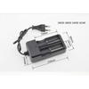Multifunctional 2 Slots Battery Charger with Plug Wire for 18650 26650 14500 18350 16340 Battery