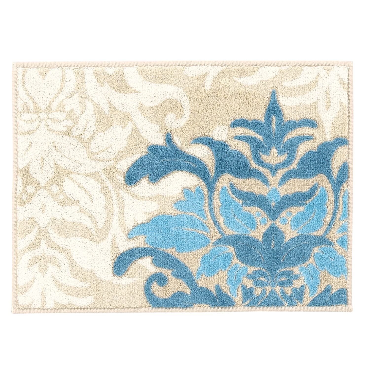 

Senko DECORMUSEE Samira Bath 45 x 60 Damask Antibacterial and Made in Product Number 32096 Mat, Approx. cm, Blue-Gray Pattern, Odor-Resistant, Japan,