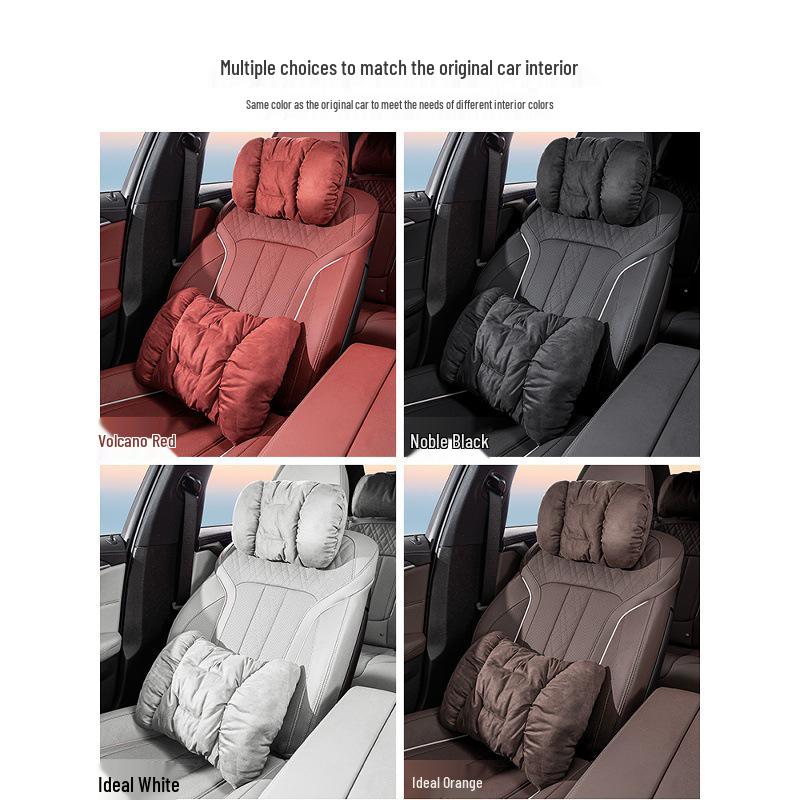 Compatible with Adita 12 Car-Specific: Headrest, Lumbar, and Neck Support Pillows