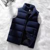 Men's Large Size Thick Warm Cotton Vest for Autumn and Winter