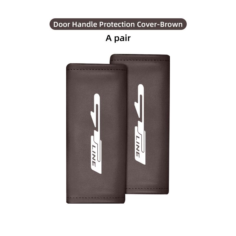 ABCDFY1 For KIA Car Door Inner Handle Protective Cover Non-slip Anti-Wear Protection Case gt gtline Xline ceed Forte RIO STINGER Seltos