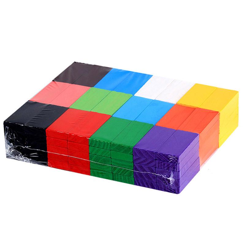Wooden 12-Color 120-Piece Educational Dominoes for Infants and Toddlers