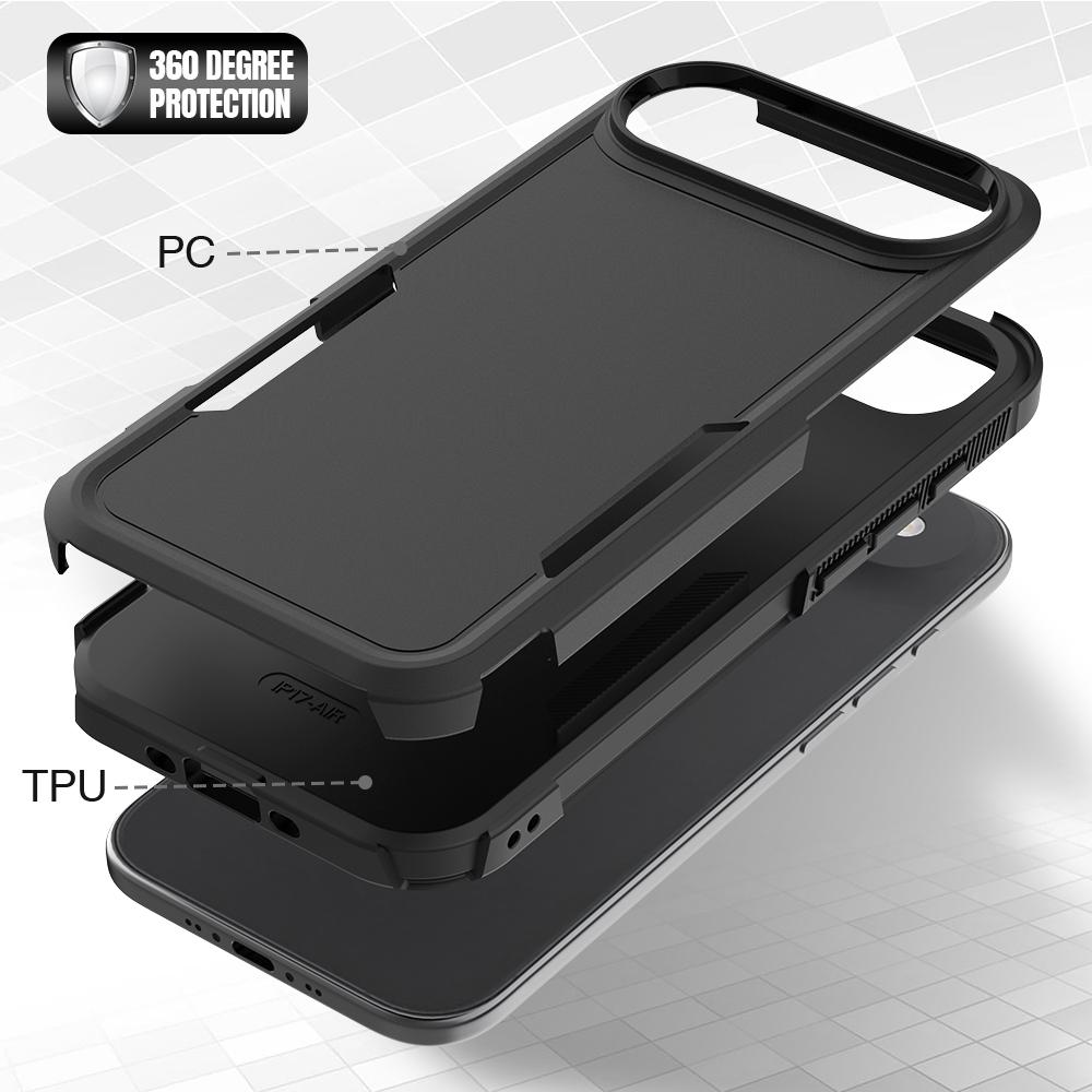 For iPhone 17 Air Case 2 In 1 PC+TPU Shockproof Phone Cover