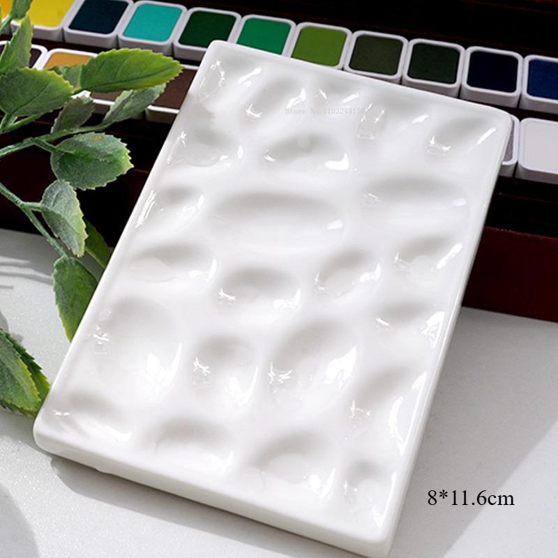 

Ins Style Irregular High-quality Ceramic Palette Art Supplies Acrylic/water Color/oil Painting Creation Color Mixing Art Tools