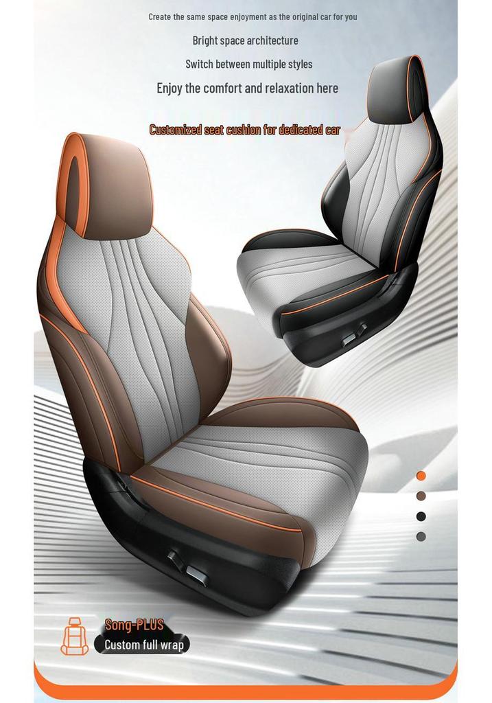 BYD Song Plus DMi/EV Perforated Leather All-Season Car Seat Cover