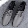 Fashion Spring Autumn Leather Oxford Shoes Business Men Walking Footwear Soft Casual Shoes Handmade Comfy Formal Dress Footwear Sneakers