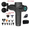 Pistola de Massagem Profissional 24V Durável e Segura com Compressa Quente e Fria Elétrica 12 Cabeças Alta Frequência Pistola de Fáscia Tecido Profundo Pescoço Relaxar Fitness