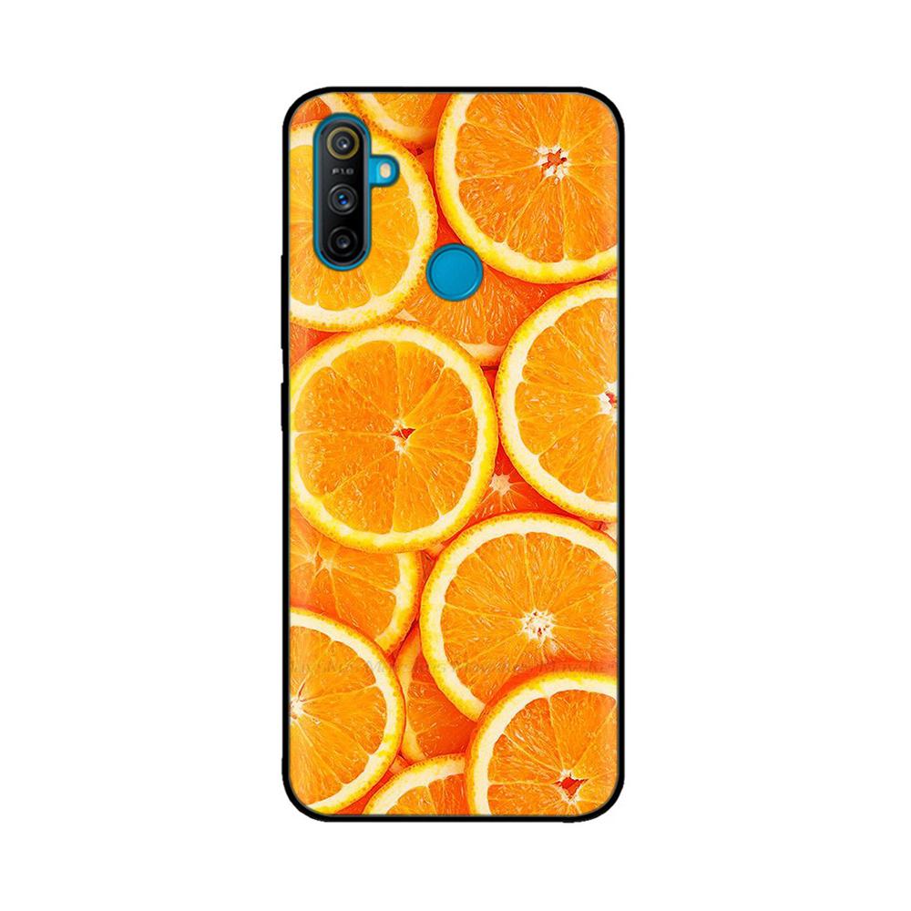 Etui do Realme C3 Miękkie Czarne Silikonowe TPU Wzór Tylna Klapka Do OPPO Realme C3 RMX2020 C 3 RealmeC3 Malowane Etui na Telefon Fundas